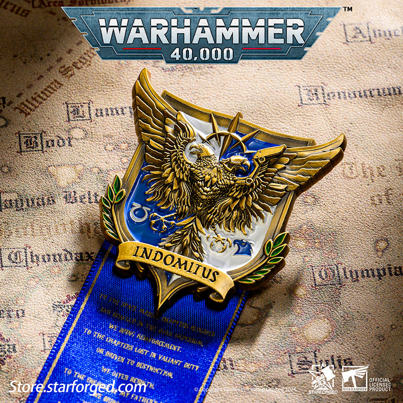 Starforged Brooch Roboute Guilliman  Indomitus Crusade Campaign Badge Pin Badge Warhammer 40000